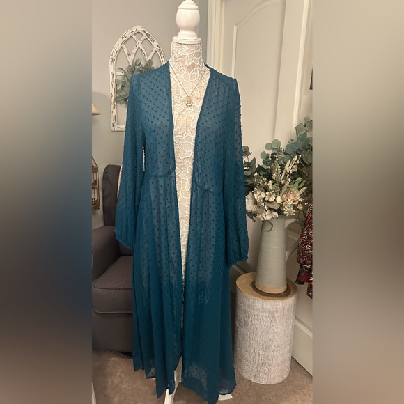 Torrid Chiffon Polka Dot Duster - Picture 7 of 11